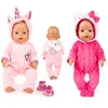 2pcs/set Suit+Shoes Dolls Outfit For 43cm Baby Doll Cute Jumpers Rompers 17 Inch Doll Clothes，doll accessory. ► Photo 1/6
