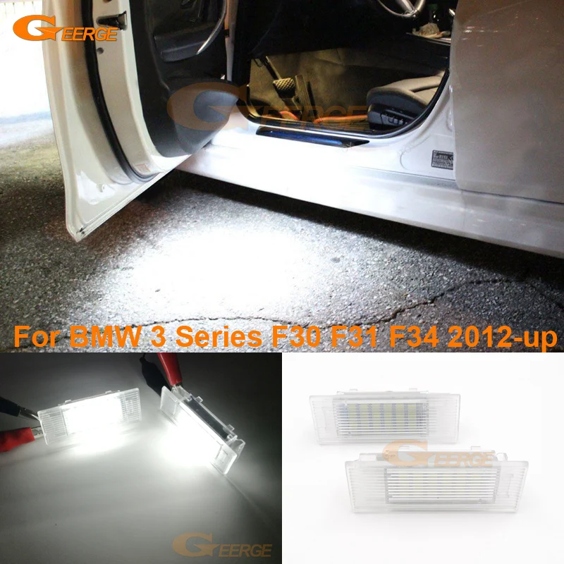 Для BMW 3 серии F30 F31 F34 F32 2012 up отличный ультра яркий Smd led интерьер Footwell лампа дверь