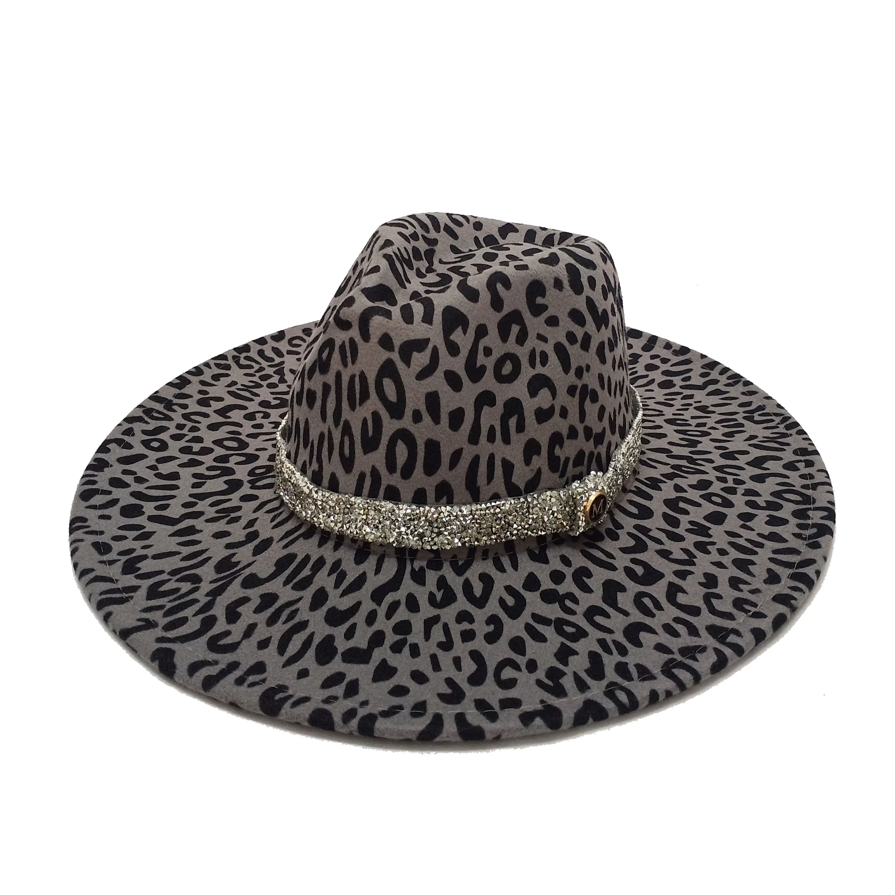 brown fedora Leopard Fedoras Hat For Women Unisex Water Drop Top Men Women Fall Winter Felt Hat Jazz Cap Church Hat Winter Autumn Wholesale small fedora hat
