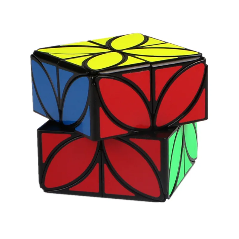 

QiYi Clover Magic Speed Cube Puzzle Plus Version 4 Leaf Clover Cube Strange-shape Magic Speed Cube Puzzle Toys For Children Kids