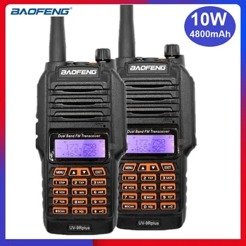 

2PCS BAOFENG UV-9R PLUS 10W Waterproof Walkie Talkie Upgraded UV 9R Radio Transmitter VHF UHF Marine Ham CB Radio 9R Transceiver