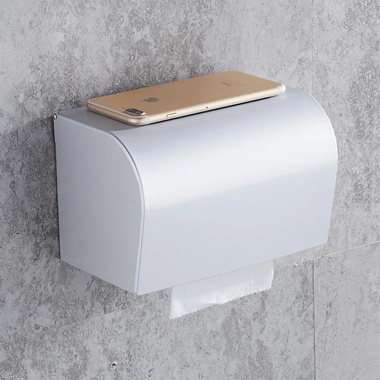 Водонепроницаемый тканевый ящик для ванной комнаты из алюминия, коробка для туалетной бумаги, стойка для туалетной бумаги, рулонная подставка