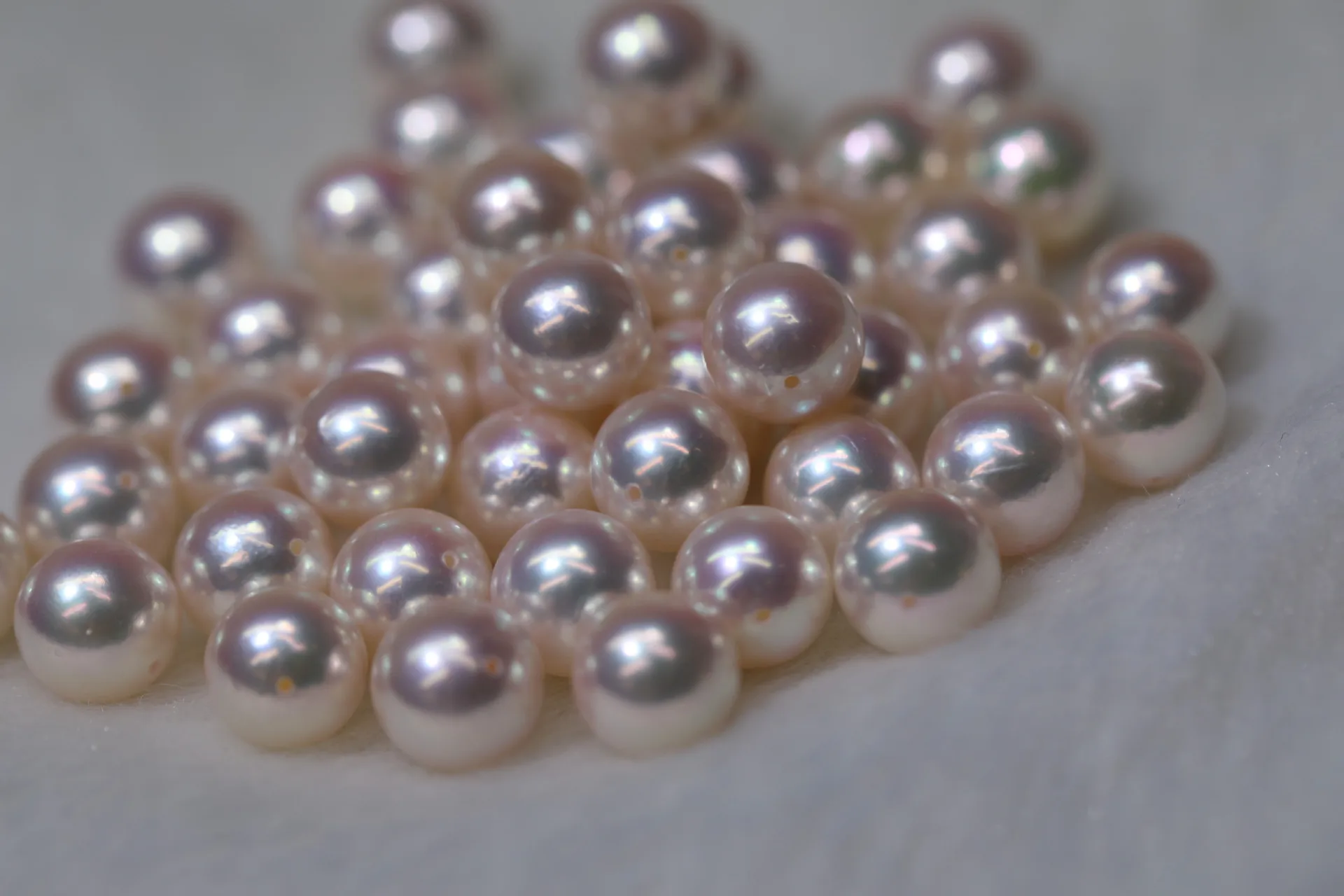 Akoya Pearl Round Shape with Sizes 6-7-8mm Perfect Luster for Jewelry DIY Loose Pearls Accessories