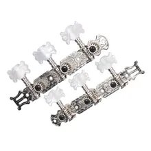 

Classical Guitar Button Triplets String Tuning Pegs Machine Heads Tuners Keys Parts With 8pcs Screws 1 Pair (Left + Right)