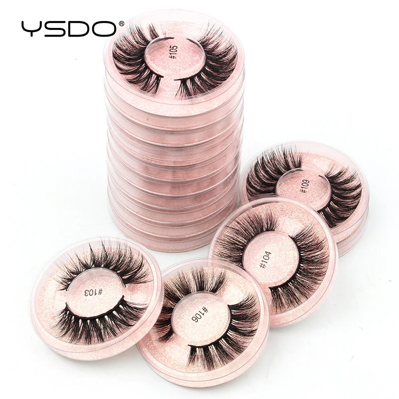 Mink False Eyelashes Wholesale Natural Fake Lashes Set
