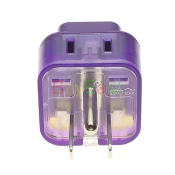 

2 X Universal to North American NEMA 5-15P US Standard Electrical Plug Adapter ,2 Way Outlet Port Convert US/AU/EU/UK...wonpro