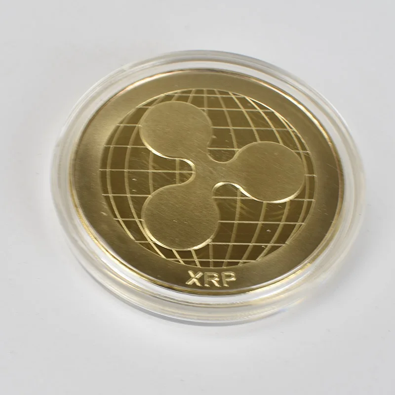 

1PC Ripple Coins XRP CRYPTO Commemorative Ripple XRPRipple Crypto Currency Plated Coin Art Collection Gif