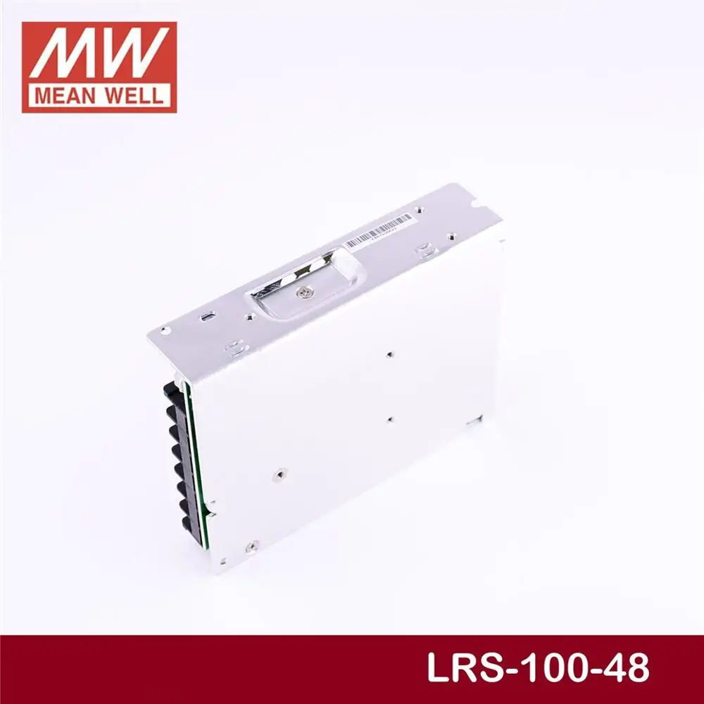 Лидер продаж бренд MEAN WELL представляет LRS-100-48 48V 2.3A meanwell LRS-100 48V 110,4 W один Выход переключение Питание
