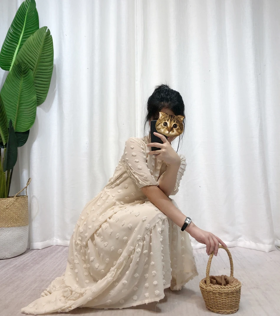 

New Girls Bow Summer Bohemian Long Dress Women Fashion Summer Solid Casual Clothes Short sleeve Dresses vestidos