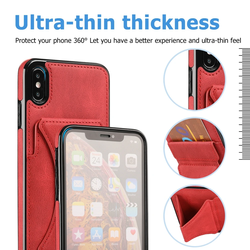 Luxury Wallet Card Slot PU Leather Phone Case for iPhone 11 12 Pro Max 13 Mini SE 2 X Xs Xr 7 8 Plus Magnetic Fold Stand Cover Luxury Wallet Card Slot PU Leather Phone Case for iPhone 11 12 Pro Max 13 Mini SE 2 X Xs Xr 7 8 Plus Magnetic Fold Stand Cover