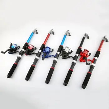 

Portable Ocean Fishing Pole (Wheel Roller) Outdoor Fish Supplies Tool Accessories Telescopic Fishing Rod (Reel Kit) Retractable