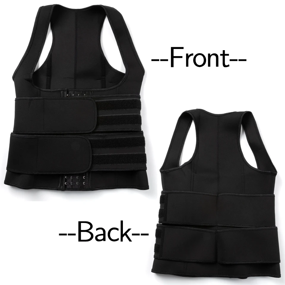 Women Waist Trainer Corset Vest Body Shaper Weight Loss Sweat Sauna Suit Compression Vest Workout Tank Tops Slimming Shapewear tummy control shapewear