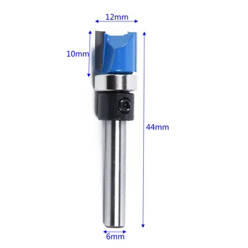 

1x1/4 Shank Flush Trim Hinge Mortise Template Router Mill Bit Woodworking Kit