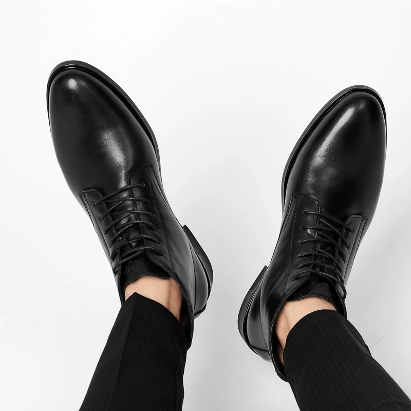 

CRMDEOX British Style Men Chelsea Boots Top Quality Autumn Fashion Slip On Men Shoes Brand Genuine Leather Male botas masculina