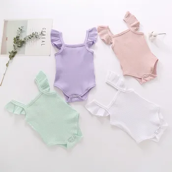 

2020 Newborn Body Suit Baby Girl Cotton Short Sleeve Bodysuit Baby Girls Clothes Sunsuit Infant Clothing Roupa Infantil Menina