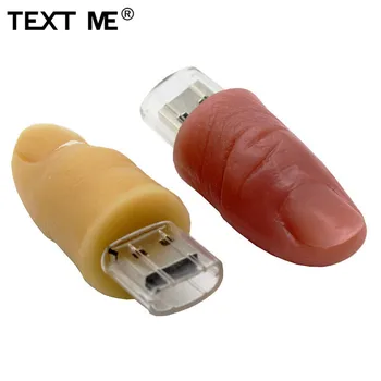 

TEXT ME 64GB cartoon Woman/man simulation finger usb flash drive usb 2.0 4GB 8GB 16GB 32GB 64GB pendrive