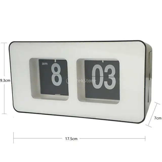 Retro Auto Flip Clock Digital Wall Cloks Digital Desk Clock Battery Operated Large Display for Home