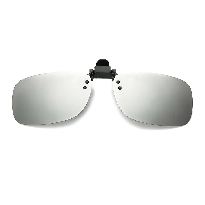SO& EI Дневные И Ночные очки с клипсами, Поляризованные квадратные линзы двойного назначения, мужские очки с клипсой для ночного видения, очки с клипсой UV400 - Цвет оправы: Mercury tablets