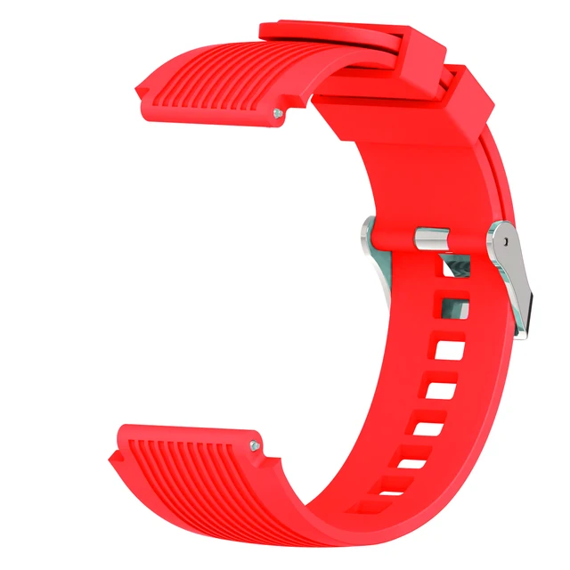 Silicone Smart Watch Strap for Samsung Galaxy Watch 3 45mm 41mm Galaxy Watch 42mm 46mm Replacement Bracelet for Gear S3 Wristban Red