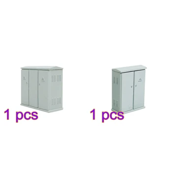 

1:87 HO Scale Sand Table Train Model Two or Three door Distribution Box Railway Resin Distribution Box Model Building Kits- Grey