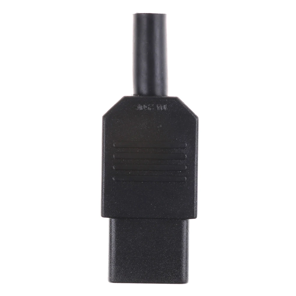 Черная штепсельная вилка IEC 320 C13 1 шт. многоразовый разъем питания 3pin розетка 10А/250