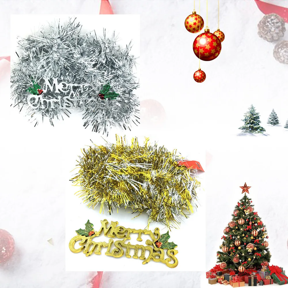 Decorazioni Natalizie 2020 On Line.Christmas Decorations 2m Tinsel Trees Hanging 3 Colors Cute Party Decors Decoration Adornos Navidenos Decorazioni Natalizie 2020 Pendant Drop Ornaments Aliexpress