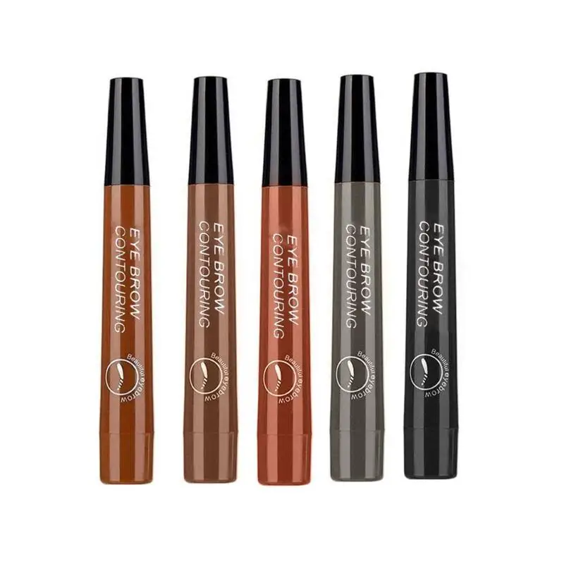 Makeup Eyebrow Pencil Waterproof Fork Tip Eyebrow Tattoo Pencil Long Lasting Professional Fine Sketch Liquid Eye Brow Pencil