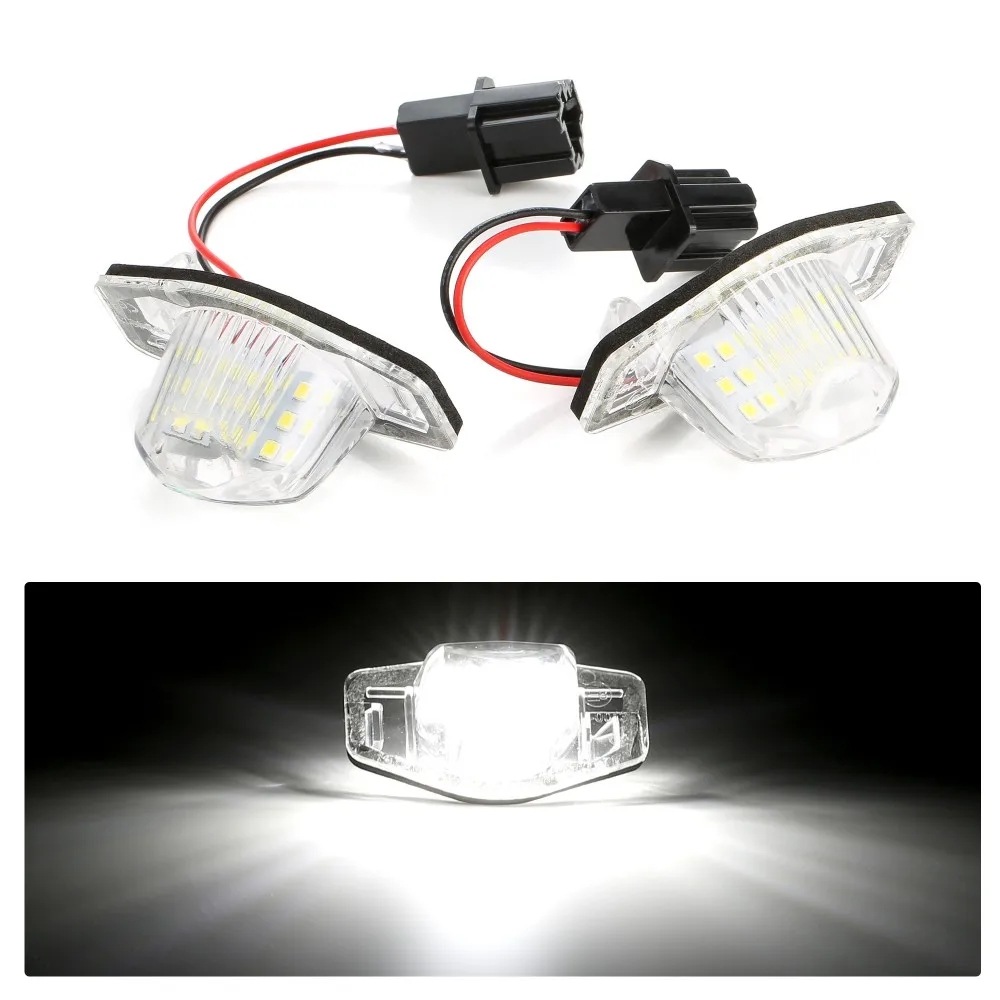 

2 Pcs/Set 18 LED Lamp Number License Plate Light for Honda Fit Jazz Odyssey Stream Insight CRV FRV HR-V Crosstour 5D DXY