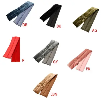 

Women Winter Thicken Velvet Cross Collar Scarf Solid Color Windproof Neck Warmer