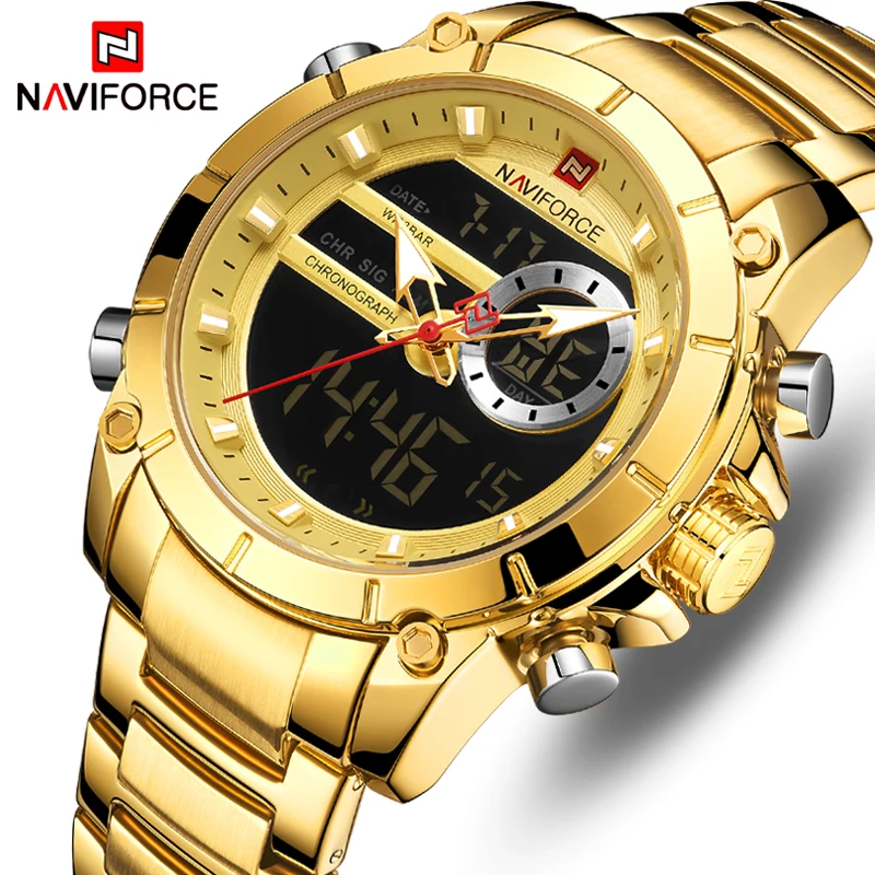 Мужские часы Лидирующий бренд NAVIFORCE новые модные мужские спортивные