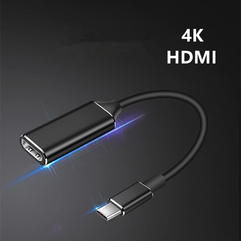 Usb Тип C к женскому HDMI HD ТВ кабель адаптер для Mac samsung Note 8 S8 S9 Быстрый