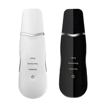 

Rechargeable Ultrasonic Face Skin Scrubber Face Cleaning Peeling Vibration Blackhead Removal Exfoliating Pore Cleaner Tools