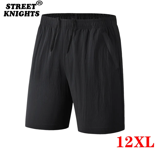 Plus Size 12XL 2021 New Men Solid Quick Dry Shorts Summer Breathable Sportswear Jogger Beach Short Pants Male Gyms Short Fitness 1