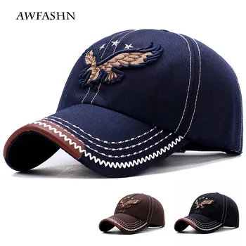

2020 high quality eagle embroidery hat men/women cotton baseball cap casual comfortable baseball cap sports outing cap fashion