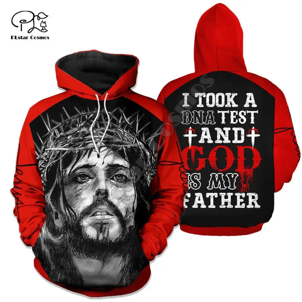 

PLstar Cosmos Christian Catholic Jesus God Guard Retro Tracksuit Funny 3Dprint Men/Women NewFashion Harajuku Hoodies Pullover 18