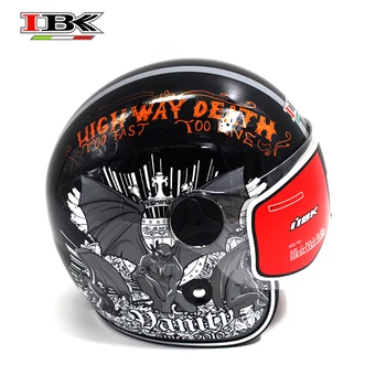 

IBK Stylish Motorbike Helmet 3/4 Universal Cool Electric Bicycle Scooter Open-Face Vintage summer winter Helmet IBK-709
