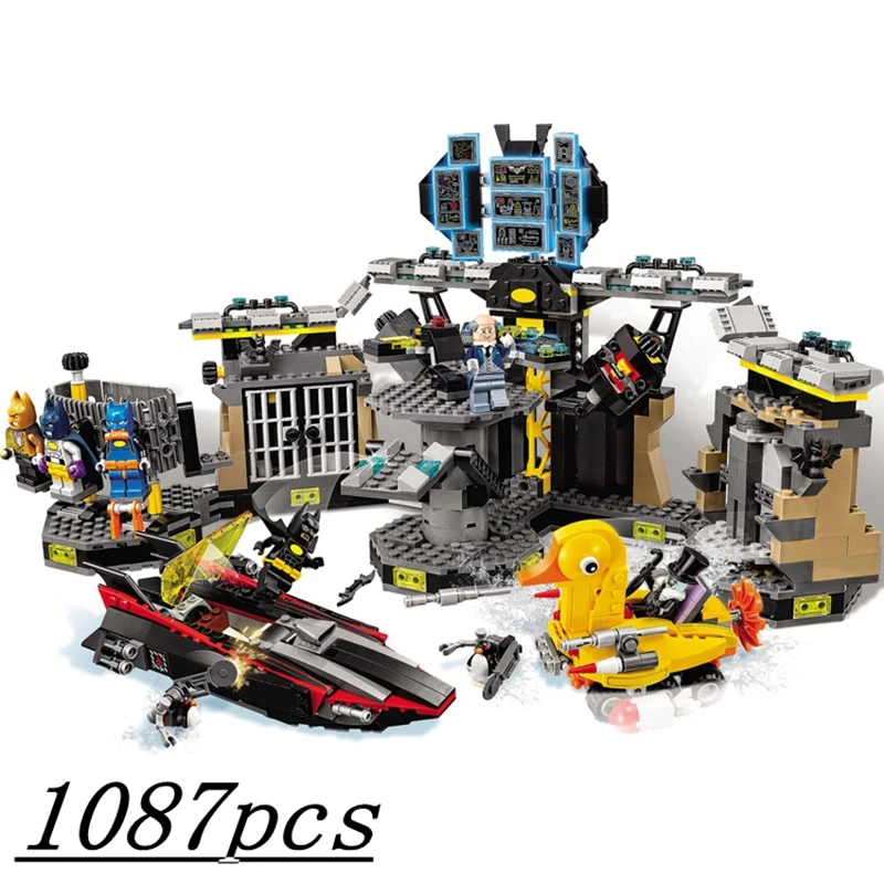 

70909 Batman Movie Model The Batcave Break-in Building Blocks 1087 Pcs Bricks Super Heroes Boys Birthday Gifts Kids Toys
