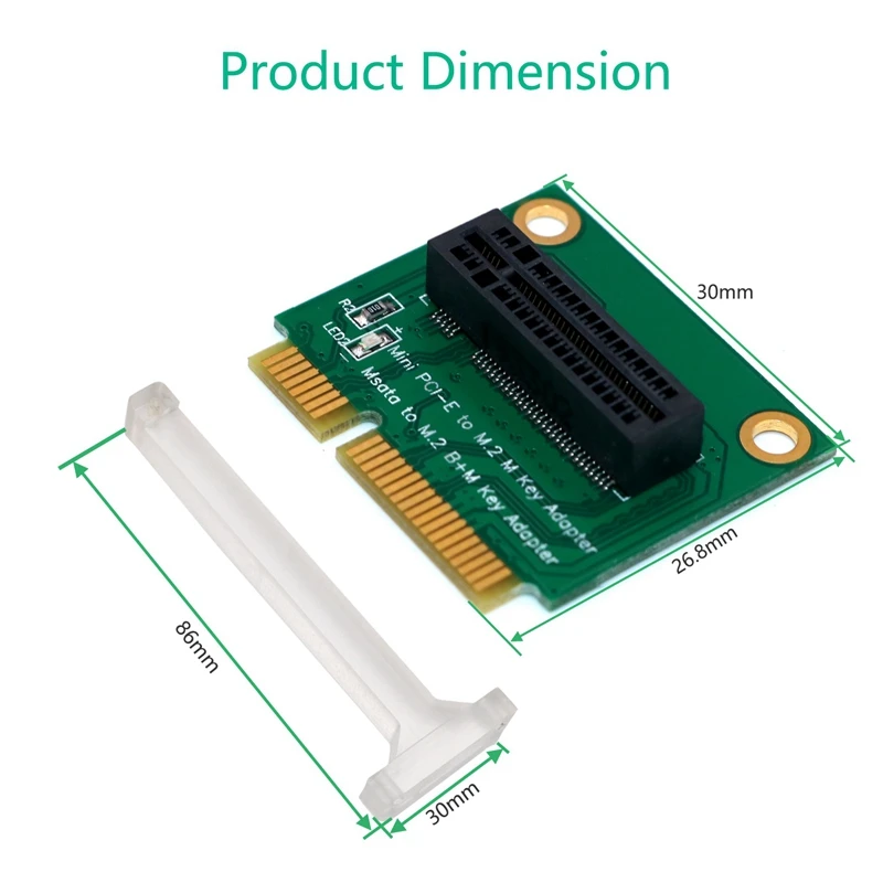 AAAJ-M.2 NGFF ключ M к Mini PCI-E адаптер NGFF B+ M ключ к MSATA конвертер для 2280 NVME SSD