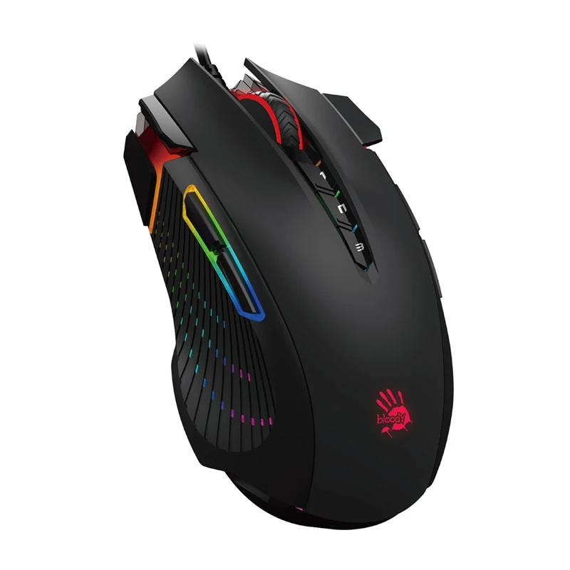 Мышь A4 Bloody J90 черный оптическая(5000dpi) USB2.0 игровая(11but