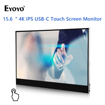 

Eyoyo EM15T Portable Monitor hdmi USB Type C touch screen 15.6" 4K PC PS4 Xbox IPS Gaming Display for Raspberry Pi switch laptop