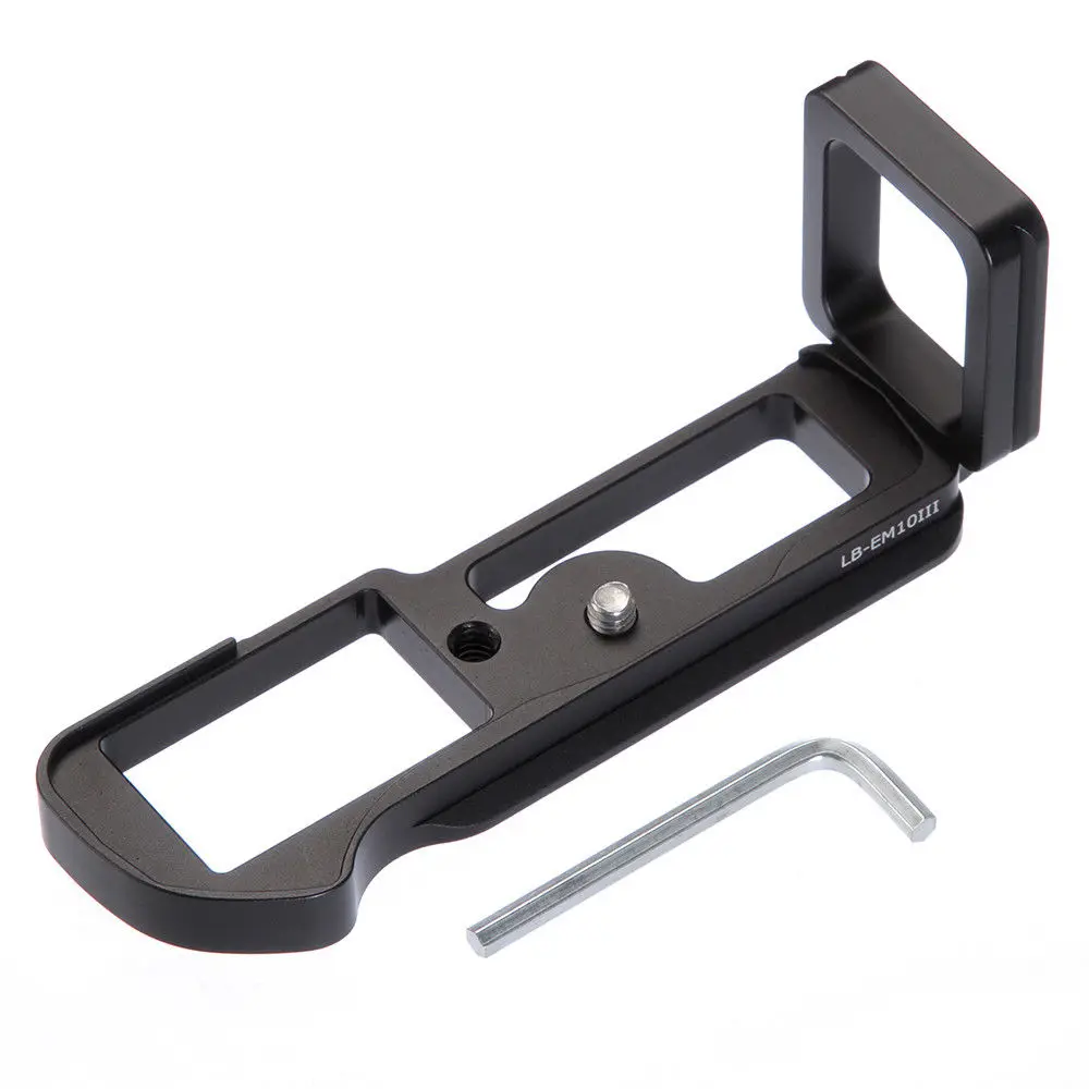 Piastra A Sgancio Rapido Verticale L Staffa Piastra Qr Per Olympus Omd E-M10 Mark Iii Fotocamera