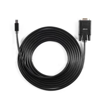 

LESHP 1080P Mini DP to VGA Mini DisplayPort to VGA Male Cable 1080P Video Cable Glod Plated (6FT, Black)