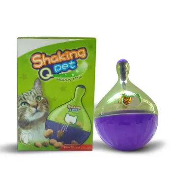 

Dog Cat Pet Treat Ball Interactive Toys Tumbler Design Food Dispensing Tumbler Toy Increases IQ and Mental Stimulation Dropship