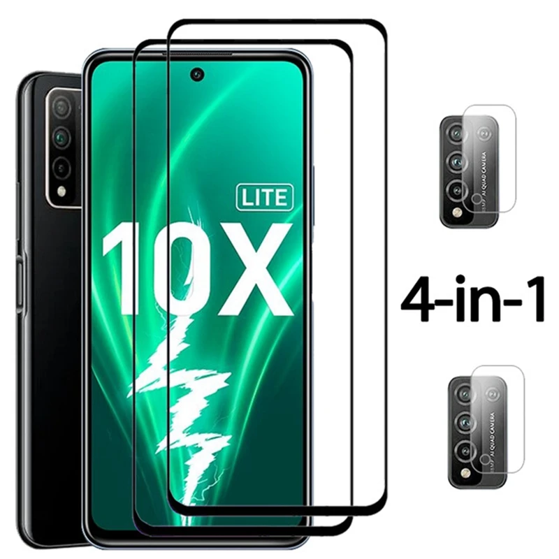 Cristal Protector frontal + cámara para Huawei Honor 10X lite, cristal Protector para lente de DNN-LX9, Honor 10X 10 x lite 9x 8x, 2 unidades