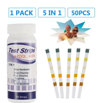 

5-in-1 Water Quality Test Strip For Checking Water Quality Test Aquarium Fish Tank Swimming Pool Drinking Water Test Strip