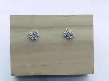 

Stud Earrings Irregular Shape Sterling Silver Tiny Dot Crystal S925 Sterling Silver For Women Trendy Fashion Anti Allergy