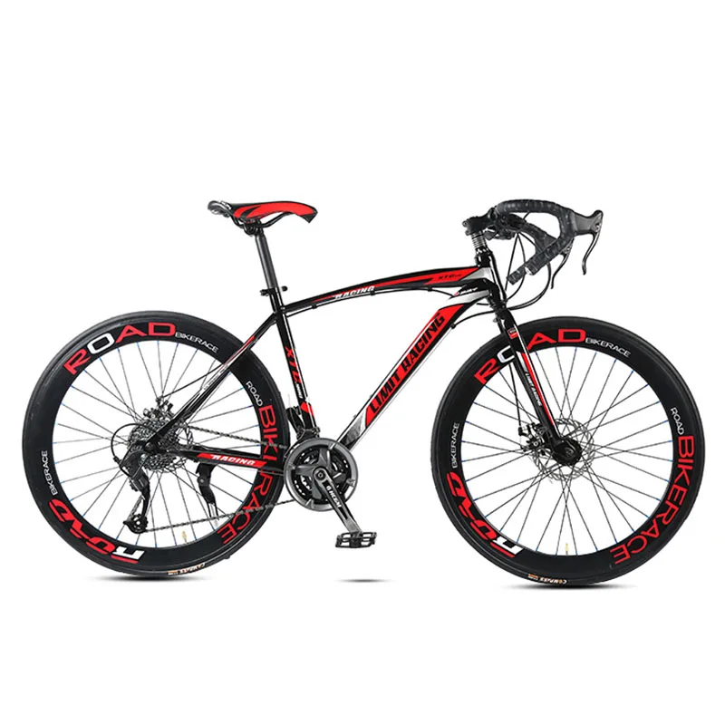 Road Bike Bicycle 27 Speed 26 Inch Fat Bike Bend Anti Skid Male And Female Students Suitable for A Variety of Road Conditions