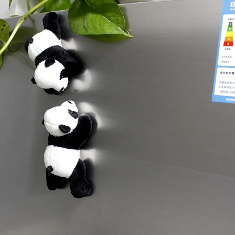 

1 pc Cute Soft Plush Panda Fridge Magnet Refrigerator Sticker Lovely Souvenir Home Decor