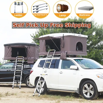 

Waterproof Automatic Auto Car Roof Tent Outdoor Family Self-Driving Tour Camping Picnic Hard Shell 4x4 Top Roof Rack Top Tent