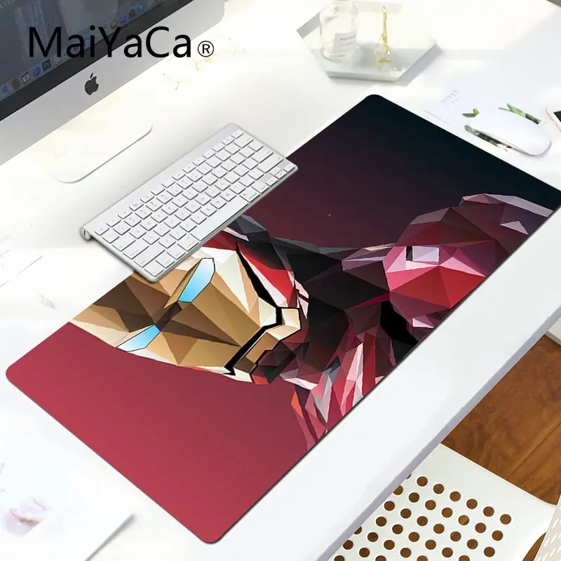 LockEdge 30x80cm MaiYaCa Железный человек Marvel геймер скорость мыши розничная маленький резиновый коврик для мыши Комфортный коврик для мыши игровой коврик для мыши - Цвет: LockEdge 30x80cm